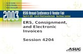 ERS, Consignment, and Electronic Invoices Session 4204.