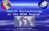 Health Biotechnology in the MENA Region. Pr Dahmani M. Fathallah Institut Pasteur de Tunis-Tunisia IDRC Workshop-Cairo 9-2004.