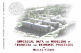 1 DEPARTMENTOFMATHEMATICSUPPSALAUNIVERSITY EMPIRICAL DATA AND MODELING OF FINANCIAL AND ECONOMIC PROCESSES by Maciej Klimek.