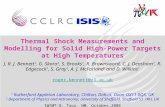 1 Thermal Shock Measurements and Modelling for Solid High-Power Targets at High Temperatures J. R. J. Bennett 1, G. Skoro 2, S. Brooks 1, R. Brownsword,