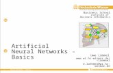 1 Neural Networks - Basics Artificial Neural Networks - Basics Uwe Lämmel Business School Institute of Business Informatics laemmel.