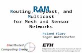Routing, Anycast, and Multicast for Mesh and Sensor Networks Roland Flury Roger Wattenhofer RAM Distributed Computing Group.