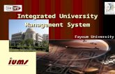 Integrated University Management System Fayoum University.