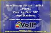 Developing Secure, Multi-lateral Peer to Peer SIP Applications Jim.Dalton@TransNexus.com.