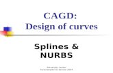 CAGD: Design of curves Splines & NURBS Alexander Lauser Ferienakademie Sarntal 2004.