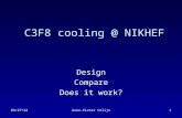 6/3/2015Auke-Pieter Colijn1 C3F8 cooling @ NIKHEF Design Compare Does it work?