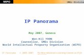 SMEs Division IP Panorama © 2005-2007 The Most Advanced e-Learning Content on IP for Business! IP Panorama May 2007, Geneva Won-Kil YOON Counsellor, SMEs