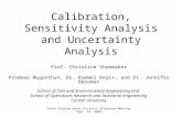 Calibration, Sensitivity Analysis and Uncertainty Analysis Prof. Christine Shoemaker Pradeep Mugunthan, Dr. Rommel Regis, and Dr. Jennifer Benaman School.