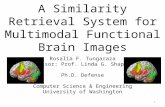 A Similarity Retrieval System for Multimodal Functional Brain Images Rosalia F. Tungaraza Advisor: Prof. Linda G. Shapiro Ph.D. Defense Computer Science.