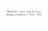 Models and Security Requirements for IDS. Overview The system and attack model Security requirements for IDS â€“Sensitivity â€“Detection Analysis methodology