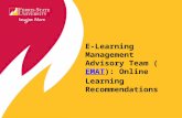 E-Learning Management Advisory Team (EMAT): Online Learning RecommendationsEMAT.