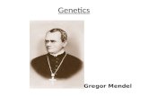 Genetics Gregor Mendel. Genetics- The study of biological inheritance Gregor Mendel= Austrian monk in the 1800s that laid the groundwork of genetics.