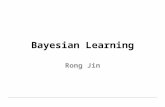 Bayesian Learning Rong Jin. Outline MAP learning vs. ML learning Minimum description length principle Bayes optimal classifier Bagging.