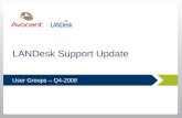 User Groups – Q4-2008 LANDesk Support Update. The LANDesk Community.