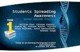 Students Spreading Awareness Human Genome Project William Chan, Chirayu Chokshi, Daphne Ng, Afshaan Purvez, Vijitha Shree Rajkumar, Authi Seevaratnam,