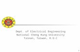 0 Dept. of Electrical Engineering National Cheng Kung University Tainan, Taiwan, R.O.C.