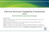 Clinical Services Capability Framework v3.2 Self-Directed Learning Package Instructions: Step 1: Complete CSCF Self-Directed Learning Package (takes approximately.