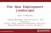 Www.worcestershire.gov.uk The New Employment Landscape Gail O’Malley Group Manager for Practice and Quality Early Help and Partnership Service Worcestershire.