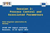 Session 2: Process Control and Associated Parameters Peter Singstad, Cybernetica AS, Norway SPIRE PPP Impact workshop Brussels, 21-22 April 2015.