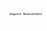 Angular Measurement.  Chapter ’ s key points 1. Introduction (international meter) 2. Classification of Angular Measurement instruments (line and end.