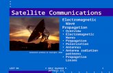 LECT 04© 2012 Raymond P. Jefferis III1 Satellite Communications Electromagnetic Wave Propagation Overview Electromagnetic Waves Propagation Polarization.