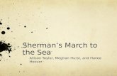 Sherman’s March to the Sea Allison Taylor, Meghan Hurst, and Hailee Hoover.