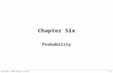 Copyright © 2009 Cengage Learning 6.1 Chapter Six Probability.