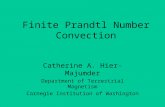 Finite Prandtl Number Convection Catherine A. Hier-Majumder Department of Terrestrial Magnetism Carnegie Institution of Washington.
