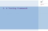 3. A Testing Framework. © O. Nierstrasz P2 — A Testing Framework 3.2 A Testing Framework Overview  What is a framework?  What is an Annotation?  JUnit.