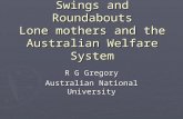 Swings and Roundabouts Lone mothers and the Australian Welfare System R G Gregory Australian National University.