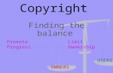 Copyright USERS OWNERS Finding the balance Promote ProgressLimit Ownership.