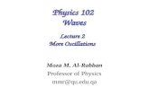 Physics 102 Waves Moza M. Al-Rabban Professor of Physics mmr@qu.edu.qa Lecture 2 More Oscillations.