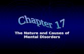 The Nature and Causes of Mental Disorders Classification and Diagnosis What is abnormal? Departure from the norm Causes stress, discomfort, and interferes.