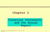 1 Chapter 2 Financial Statements and the Annual Report Financial Accounting, Alternate 4e by Porter and Norton.