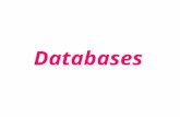 Databases. Database Information is not useful if not organized In database, data are organized in a way that people find meaningful and useful. Database.