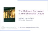The Relaxed Consumer & The Emotional Oracle Michel Tuan Pham Columbia University K U Leuven 2009 Marketing Camp.