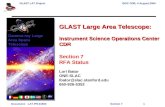 GLAST LAT ProjectISOC CDR, 4 August 2004 Document: LAT-PR-04500Section 71 Gamma-ray Large Area Space Telescope GLAST Large Area Telescope: Instrument Science.