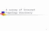 1 A survey of Internet Topology Discovery. 2 Outline Motivations Internet topology IP Interface Level Router Level AS Level PoP Level.