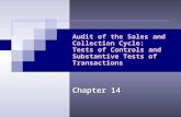 Audit of the Sales and Collection Cycle: Tests of Controls and Substantive Tests of Transactions Chapter 14.