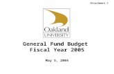 General Fund Budget Fiscal Year 2005 May 5, 2004 Attachment C.