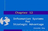 Chapter 12 Information Systems for Strategic Advantage Alexander Hong.