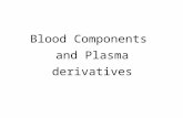 Blood Components and Plasma derivatives. The anticoagulants and preservatives that are added to blood nowadays enable storage for long periods of time.