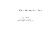 Using Reflection in Java Craig Schock schock@afox.org schock@cpsc.ucalgary.ca.