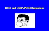H1N1 and OSHA/PESH Regulations. New York State Department of Labor Public Employee Safety and Health Bureau PESH James Cutrone-Garden City/White Plains.