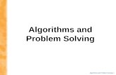 Algorithms and Problem Solving-1 Algorithms and Problem Solving.