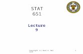 Copyright (c) Bani K. Mallick1 STAT 651 Lecture 9.