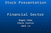 1 Stock Presentation Financial Sector Roger Chan Chris Curtin Jack Lu.