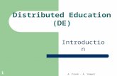 A. Frank - A. Yampel 1 Distributed Education (DE) Introduction.