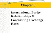 Chapter 5 International Parity Relationships & Forecasting Exchange Rates.