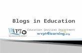 Education Services Department. 10:30-10:40Introduction 10:40 – 11:00Overview of Educational Blogs 11:00 – 11:30Exploration through Wiki 11:30-12:00Create.